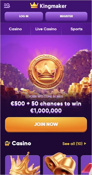 Kingmaker casino login